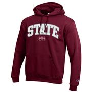  Mississippi State Champion Applique Arch Over Logo Hoodie