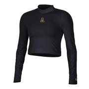  App State Champion Women's Fitted Long Sleeve Mock Crop Top