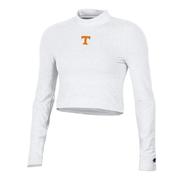  Tennessee Champion Women's Fitted Long Sleeve Mock Crop Top