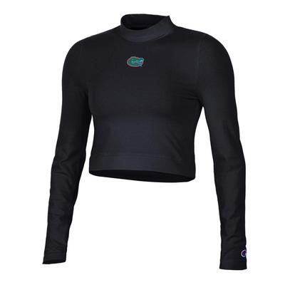 Florida Champion Women's Fitted Long Sleeve Mock Crop Top