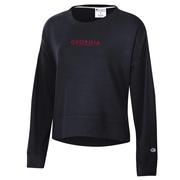  Georgia Champion Women's Sueded Touch Embroidered Crew