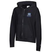  Unc Champion Women's Logo Line Script Powerblend Full Zip