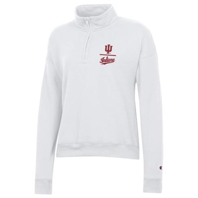 Indiana Champion Women's Logo Line Script Powerblend 1/4 Zip