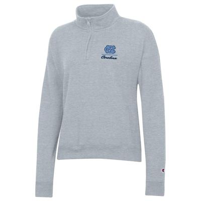 UNC Champion Women's Logo Line Script Powerblend 1/4 Zip