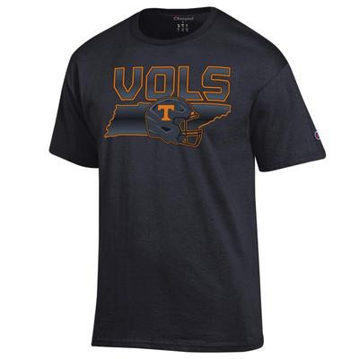 Tennessee Champion Dark Mode Vols State Helmet Tee