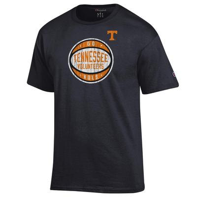 Tennessee Champion Logo Distressed Basketball Tee