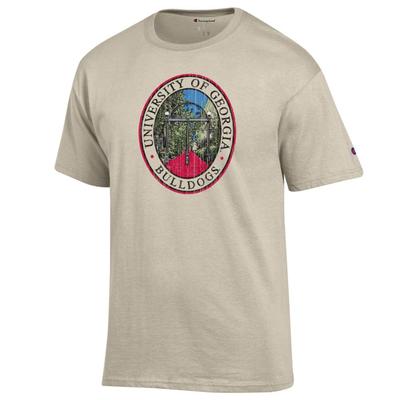 Georgia Champion Campus Landmark Oval Tee