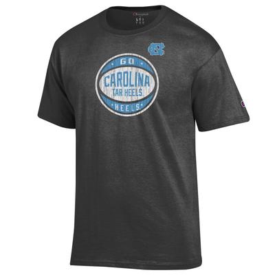 UNC Champion Logo Distressed Basketball Tee