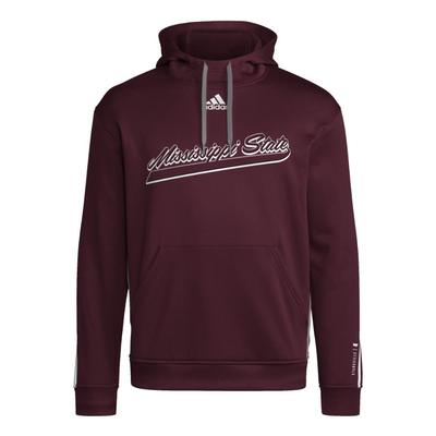 Mississippi State Adidas Sideline Travel Pullover Hoodie