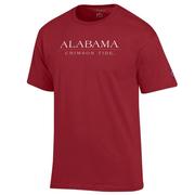  Alabama Champion Women's Straight Wordmark Tee