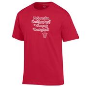  Nebraska Champion Stacked Women's Basketball Tee