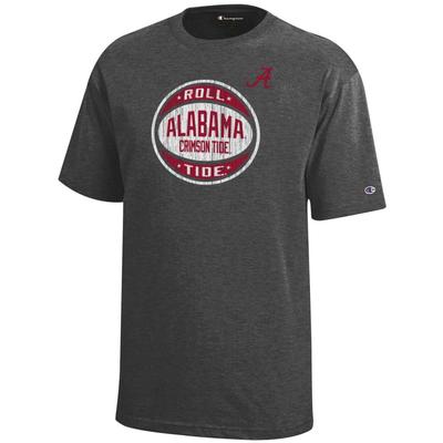 Alabama Champion YOUTH Logo Distressed Basketball Tee