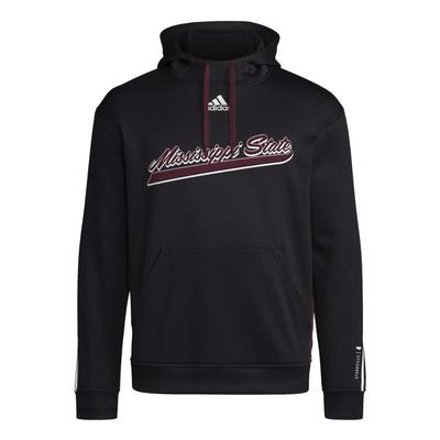 Mississippi State Adidas Sideline Travel Pullover Hoodie