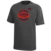  Auburn Champion Youth Logo Distressed Basketball Tee