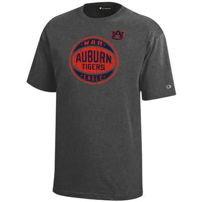 Auburn Champion YOUTH Logo Distressed Basketball Tee