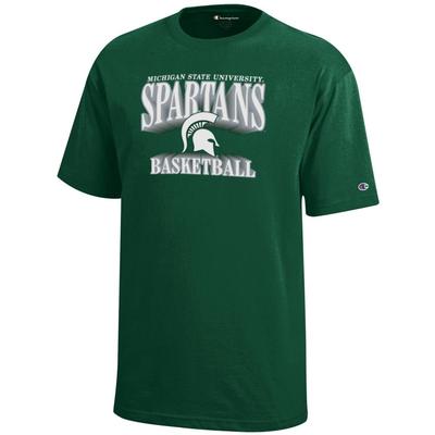 Michigan State Champion YOUTH Wordmark Logo Basketball Tee