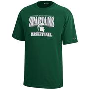  Michigan State Champion Youth Wordmark Logo Basketball Tee