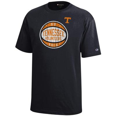 Tennessee Champion YOUTH Logo Distressed Basketball Tee