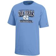  Unc Champion Youth Wordmark Logo Basketball Tee