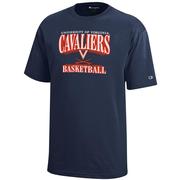  Virginia Champion Youth Wordmark Logo Basketball Tee