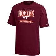  Virginia Tech Champion Youth Wordmark Logo Basketball Tee