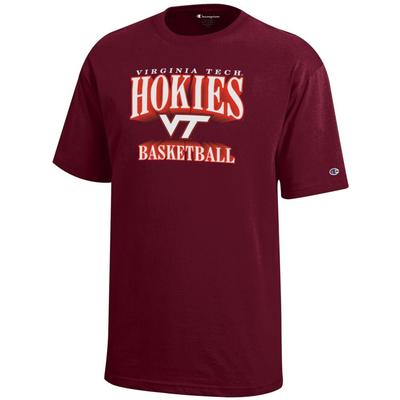 Virginia Tech Champion YOUTH Wordmark Logo Basketball Tee