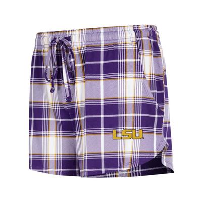 LSU Concepts Sport Women's Ashford Plaid Shorts