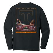  Tennessee Neyland Stadium At Night Comfort Colors Long Sleeve Tee