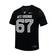  West Virginia Nike Youth Alt Replica # 67 Jersey