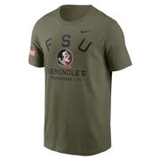  Florida State Nike Military Dri- Fit Cotton Team Issue Crew Tee