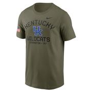  Kentucky Nike Military Dri- Fit Cotton Team Issue Crew Tee