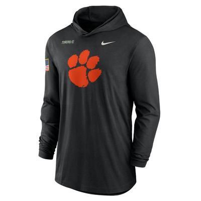 Clemson Nike Military Dri-Fit Hoody Top