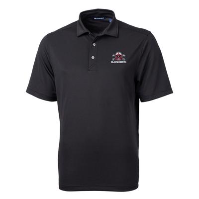 Nebraska Cutter and Buck Blackshirts Virtue Eco Pique Polo BLACK