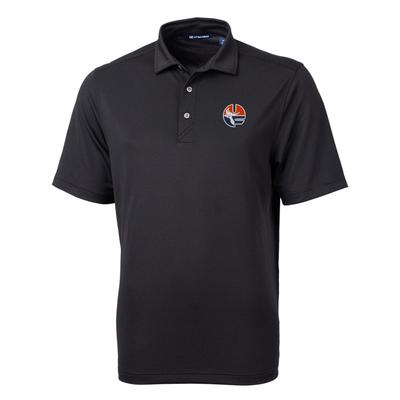 Florida Cutter and Buck Vault Circle Virtue Eco Pique Polo BLACK