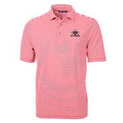  Nebraska Cutter And Buck Blackshirts Striped Virtue Eco Pique Polo