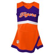  Clemson Kids Cheerleader 2- Piece Dress Set