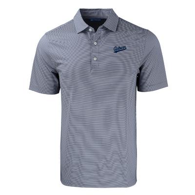 Auburn Cutter & Buck Vault Script Forge Double Stripe Polo