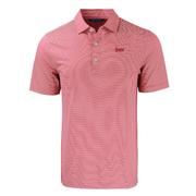  Nebraska Cutter & Buck Huskers Script Forge Double Stripe Polo