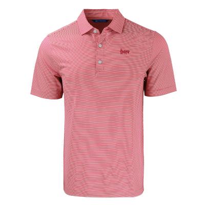 Nebraska Cutter & Buck Huskers Script Forge Double Stripe Polo