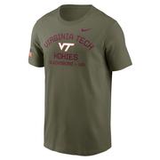  Virginia Tech Nike Military Dri- Fit Cotton Team Issue Crew Tee