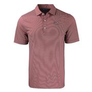  Mississippi State Cutter & Buck Interlock Forge Double Stripe Polo