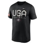  Georgia Nike Military Dri- Fit Legend Tee