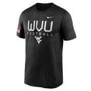  West Virginia Nike Military Dri- Fit Legend Tee