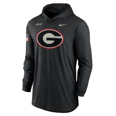 Georgia Nike Military Dri-Fit Hoody Top