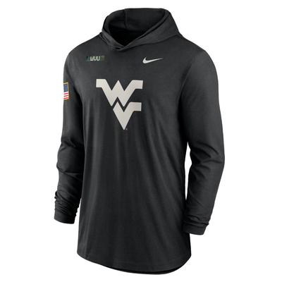 West Virginia Nike Military Dri-Fit Hoody Top