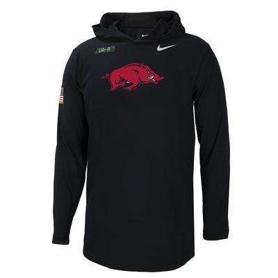 Arkansas Nike Military Dri-Fit Hoody Top