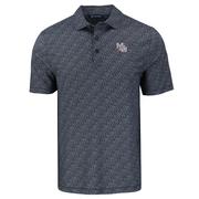  Mississippi State Cutter & Buck Interlock Pike Pebble Print Polo