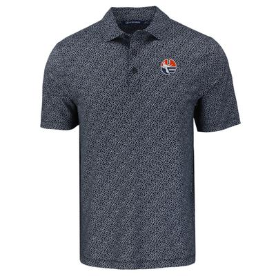 Florida Cutter & Buck Vault Circle Pike Pebble Print Polo