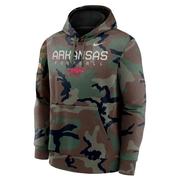  Arkansas Nike Military Team Issue Club Fleece Hoodie