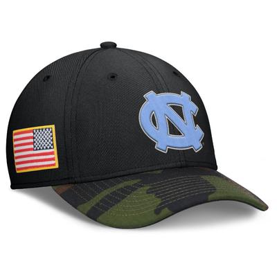 UNC Jordan Brand Military Dri-fit Rise Swooshflex Cap